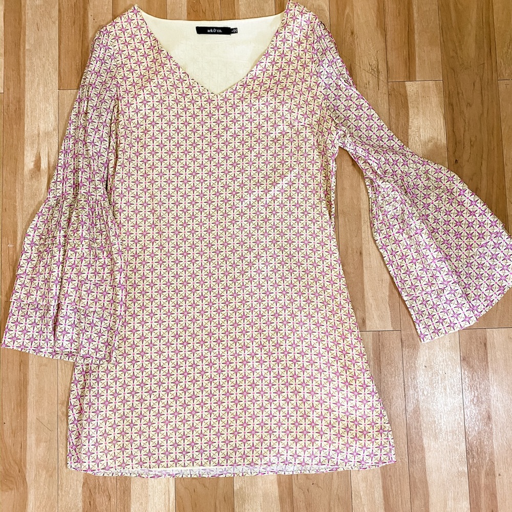 Beautiful pink and yellow vintage inspired dress